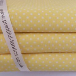 Rose & Hubble - 3mm Lemon Polka Dot Cotton