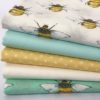 Mint Ivory & Lemon Bee Fat Quarter Bundle 100% Cotton