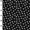 Black with White Spiders Polycotton 1 mtr