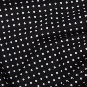 Rose & Hubble - 3mm Black Polka Dot Cotton