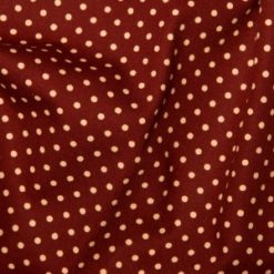 Rose & Hubble - 3mm WINE Polka Dot Cotton
