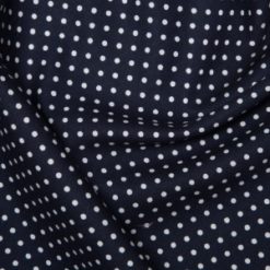 Rose & Hubble - 3mm Navy Polka Dot Cotton