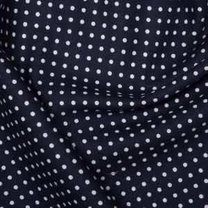 Rose & Hubble - 3mm Navy Polka Dot Cotton