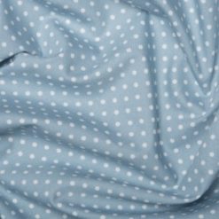 Rose & Hubble - 3mm Pale Denim Blue Polka Dot Cotton