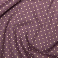 Rose & Hubble - 3mm Plum Polka Dot Cotton