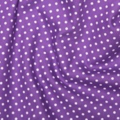 Rose & Hubble - 3mm Purple Polka Dot Cotton