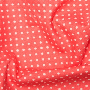 Rose & Hubble - 3mm Salmon Polka Dot Cotton