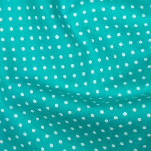 Rose & Hubble - 3mm Turquoise Polka Dot Cotton