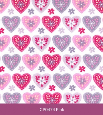 Rose & Hubble Lilac & Pink Hearts CP0474