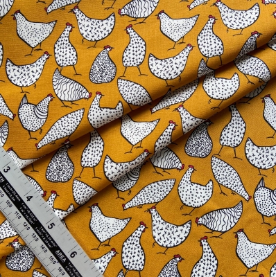 Rose & Hubble – Chickens Ochre CP0805