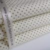 Rose & Hubble – 3mm Cream & Sage Polka Dot Cotton CP0284