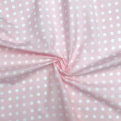 Rose & Hubble - 7mm Pink Polka Dot Cotton