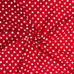 Rose & Hubble - 7mm Red Polka Dot Cotton