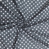 Rose & Hubble - 7mm Dark Grey Polka Dot Cotton