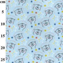 Cotton Flannel Teddy Fabric - Blue