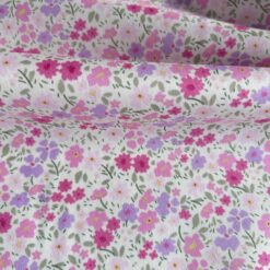 Lilac Ditsy Printed Cotton Fabric