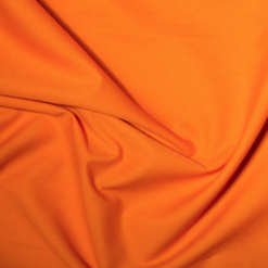 Plain Tangerine Polycotton