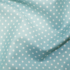 Rose & Hubble - 3mm Pale Turquoise Polka Dot Cotton