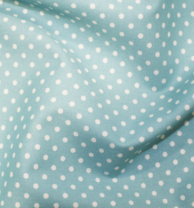 Rose & Hubble - 3mm Pale Turquoise Polka Dot Cotton
