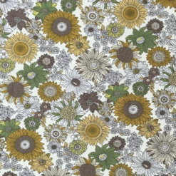 Rose & Hubble - 60's Sunflower Ochre & Green CP0736