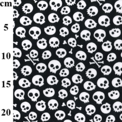 Black skull's Polycotton 1m