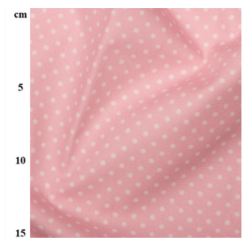 Rose & Hubble - 3mm Light Pink Polka Dot Cotton