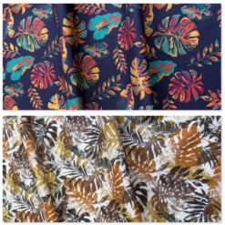 Jungle leaf-  Cotton Fabric