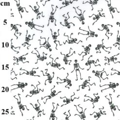 white Skelton Polycotton 1m