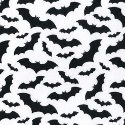 Black Bats Polycotton 1m