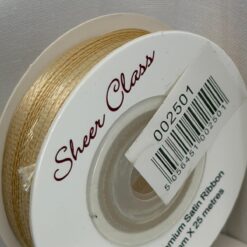 Satin Ribbon 25 meters - Antique Gold