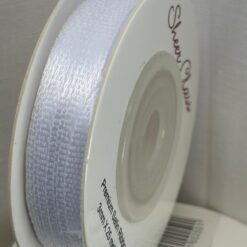 Satin Ribbon 25 meters - White