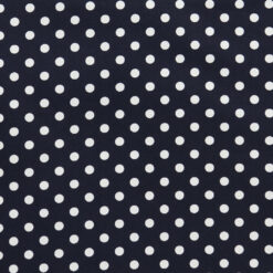 Rose & Hubble - 7mm Navy Polka Dot Cotton